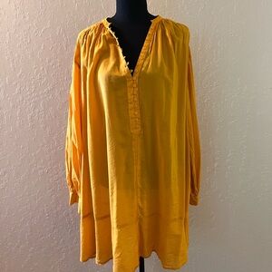 H&M Yellow Long‎ Sleeve Relaxed Tunic